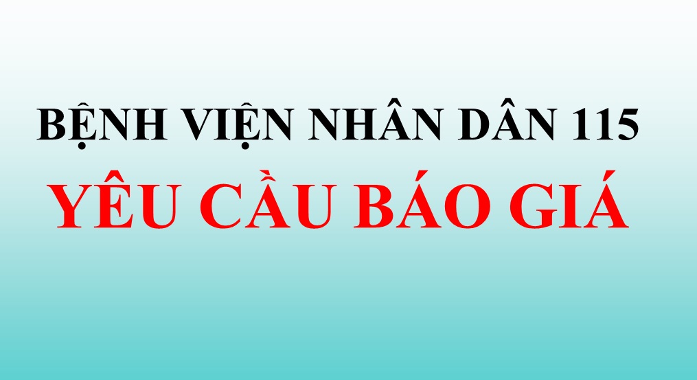 Yêu cầu báo giá mua sắm Vật tư tiêu hao – hóa chất lần 31/2024