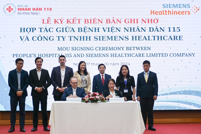 Lễ ký kết hợp tác giữa Bệnh viện Nhân dân 115 và Công Ty TNHH Siemens Healthcare: tăng cường chất lượng dịch vụ y tế